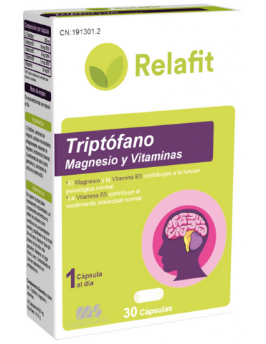 Relafit Triptófano + Magnesio + Vitaminas 30...