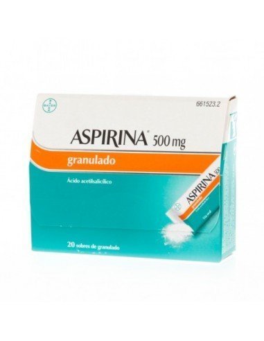 Aspirina 500mg 20 Sobres