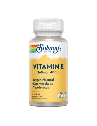 Solaray Vitamina E 400UI 50 Perlas