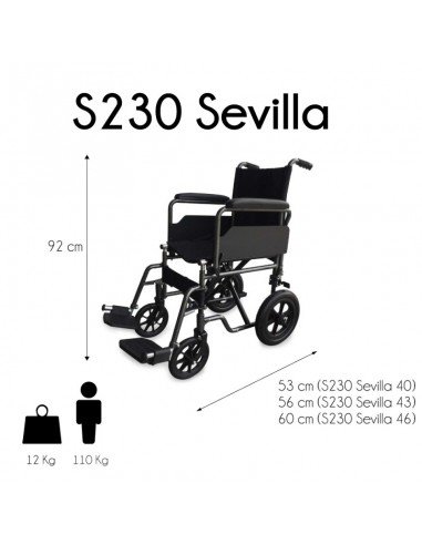 Mobiclinic S230 Sevilla Silla de Ruedas Top...