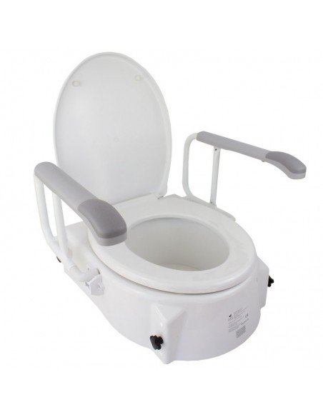 Mobiclinic Muralla Elevador de WC Tapa Regulable Inclinable Reposabrazos Abatibles